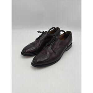 ALLEN EDMONDS Mens Dress Shoes Black Cherry Burgundy Leather Oxfords Size 11.5 R